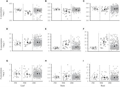 Stoichiometry of Carbon, Nitrogen and Phosphorus in Shrub Organs Linked Closely With Mycorrhizal Strategy in Northern China